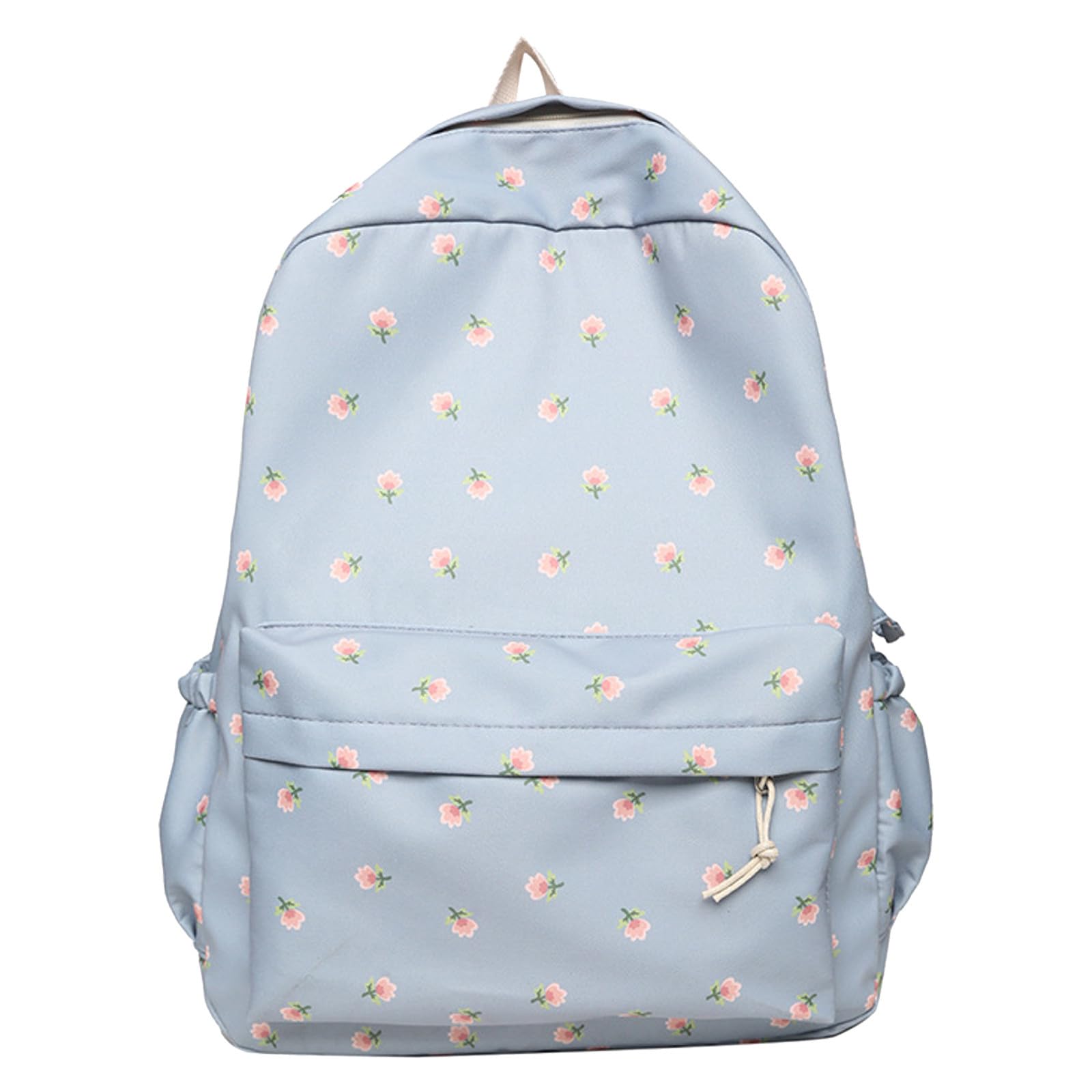 Backpack Womens Rucksack Bag For Women Cute Girls Preppy Floral Print Backpack Teenage College Primary Middle School Kawaii Cottagecore Aesthetic Laptop Daypack Bags For Travel University