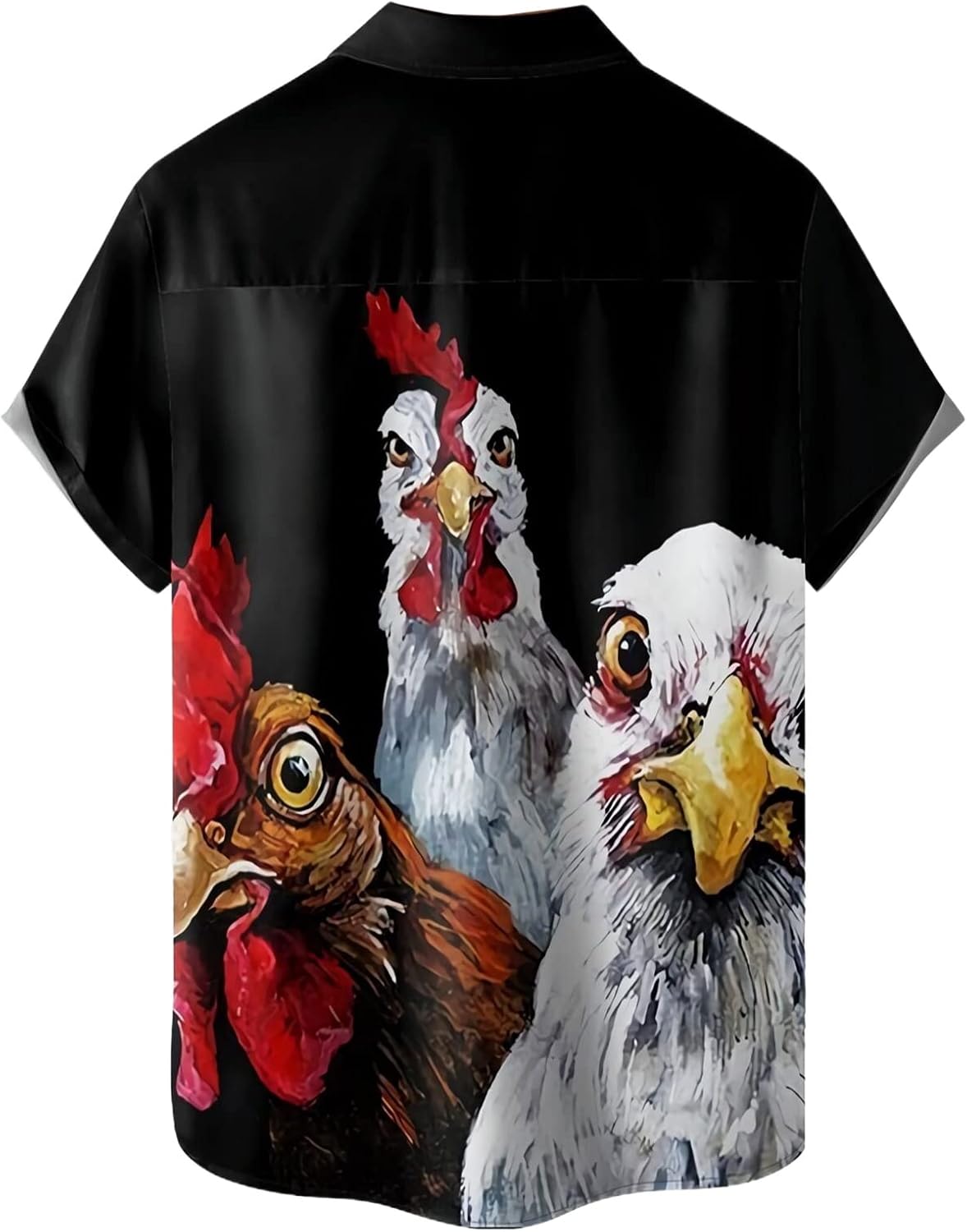 Ecosunny Hawaiian Shirts for Men Short Sleeve Printed Bowling Casual Button Down Collar Beach Shirt - Image 3