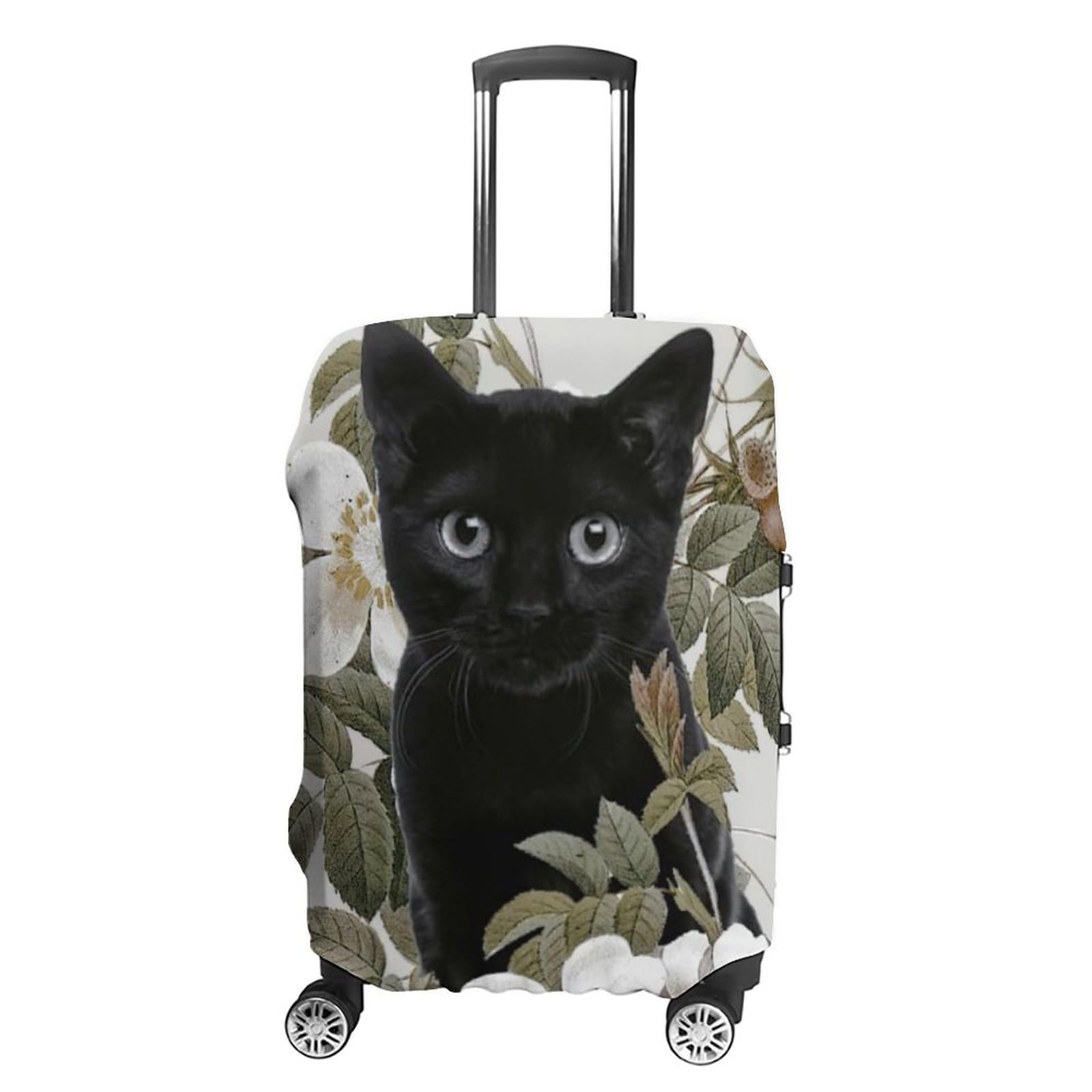 Amazon.co.jp: 黒猫 ネコ柄 猫柄 スーツケースカバー キャリーケース 