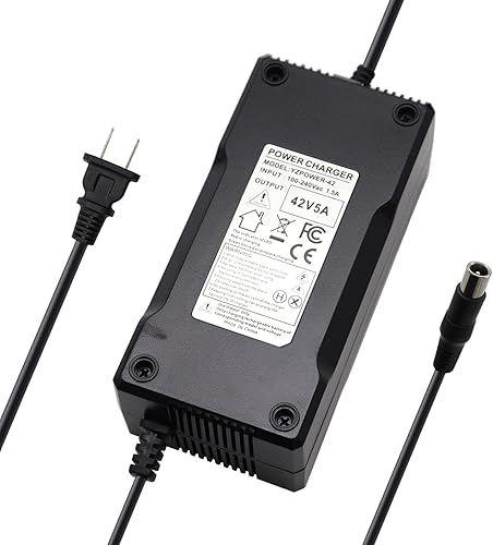 Cargador rápido de batería de litio de 42 V 5 A, adaptador de corriente alterna, fuente de alimentación para baterías de iones de litio 10S 36V,
