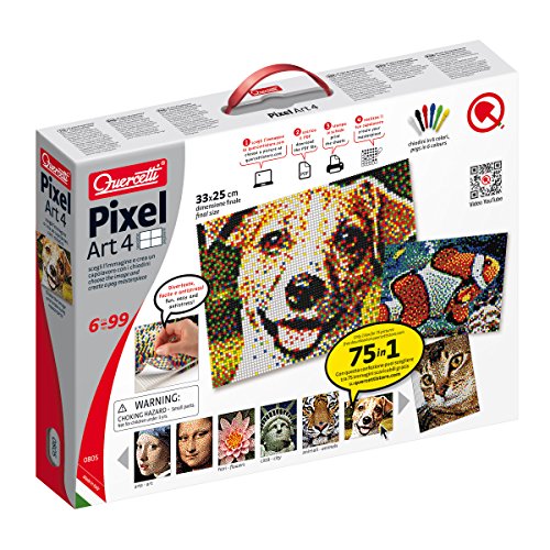 Preisvergleich Produktbild Quercetti 00805 - Pixel Art 4 Steckspiele, Mehrfarbig