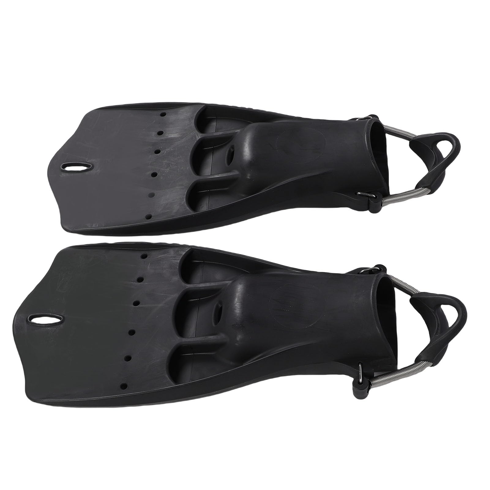 Aletas de Buceo Ajustables con Correas con Hebilla de Resorte para Mayor Empuje y Comodidad, Bucear y Nadar, Goma Duradera, 2 Piezas