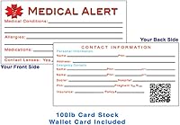 Vista 3 de Womens Medical Alert Bracelet with Engraving, 316L Steel Drop, Extra Small