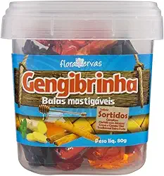 Bala Pote Bala de gengibre Gengibrinha misto (4 Sabores)