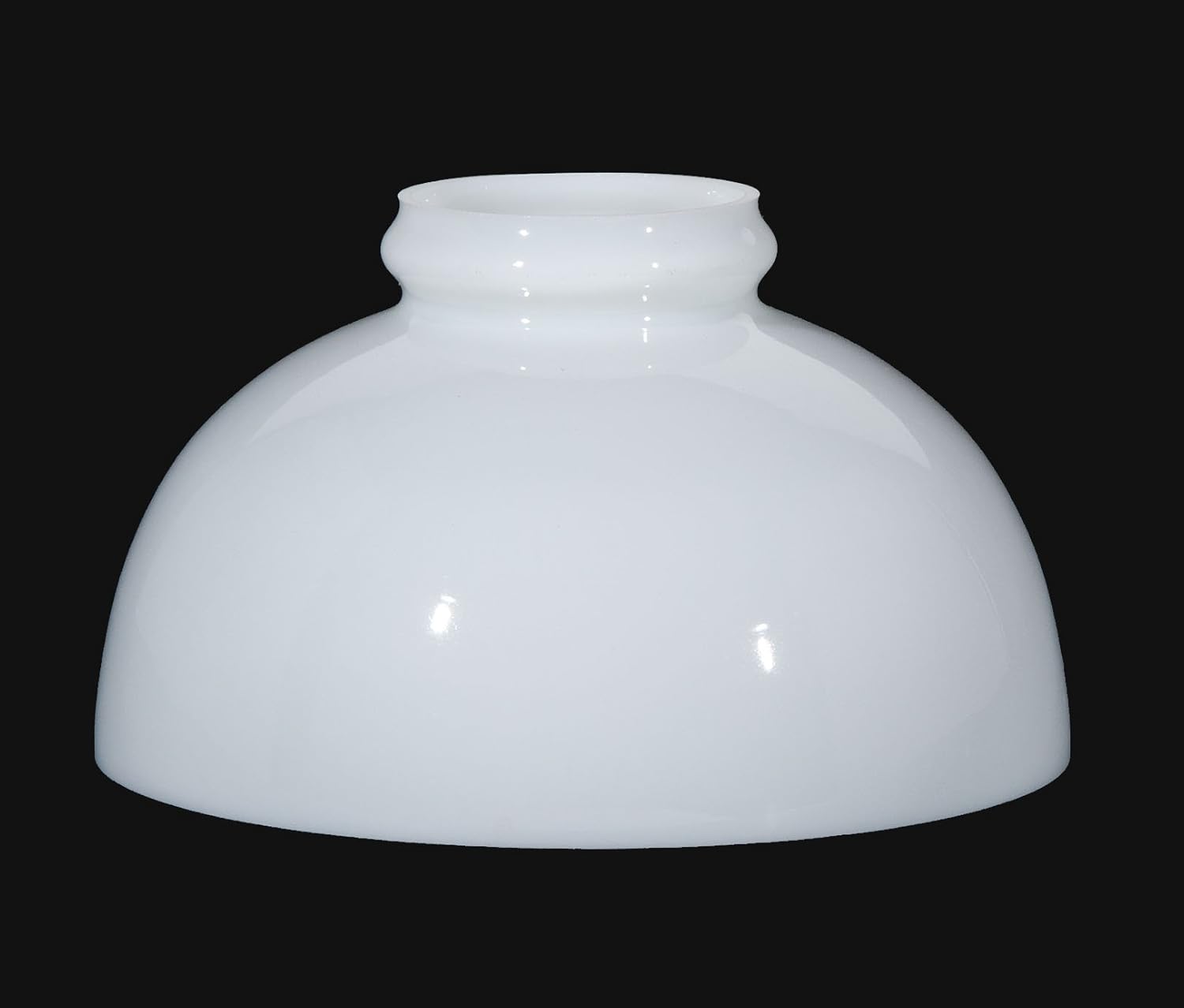 B&P Lamp® 10 Inch Diamter Opal Glass Student Lamp Shade With Low Top Design