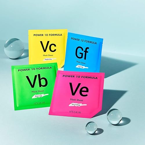 Miniatura 5 de It'S SKIN Power 10 Formula GF - Juego de sábanas de 10 hojas  Centella Asiatica Hoja de Ginkgo Hoja de Agua Hidratación Facial Hoja de Mascarilla