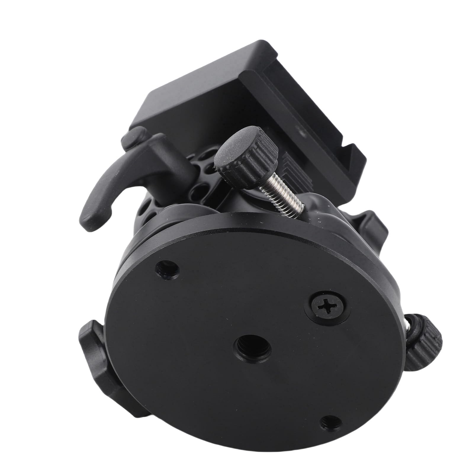 DSLR Night Sky Tracker Montura Ecuatorial, 0° (Horizontal) a 70° de Ajuste Accesorio de Cuña Ecuatorial con Rosca de 3/8 Pulgadas para Astrofotografía, Aleación de Aluminio,