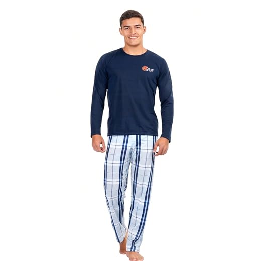 Pijama Adulto Masculino Calça Longa Gola em V