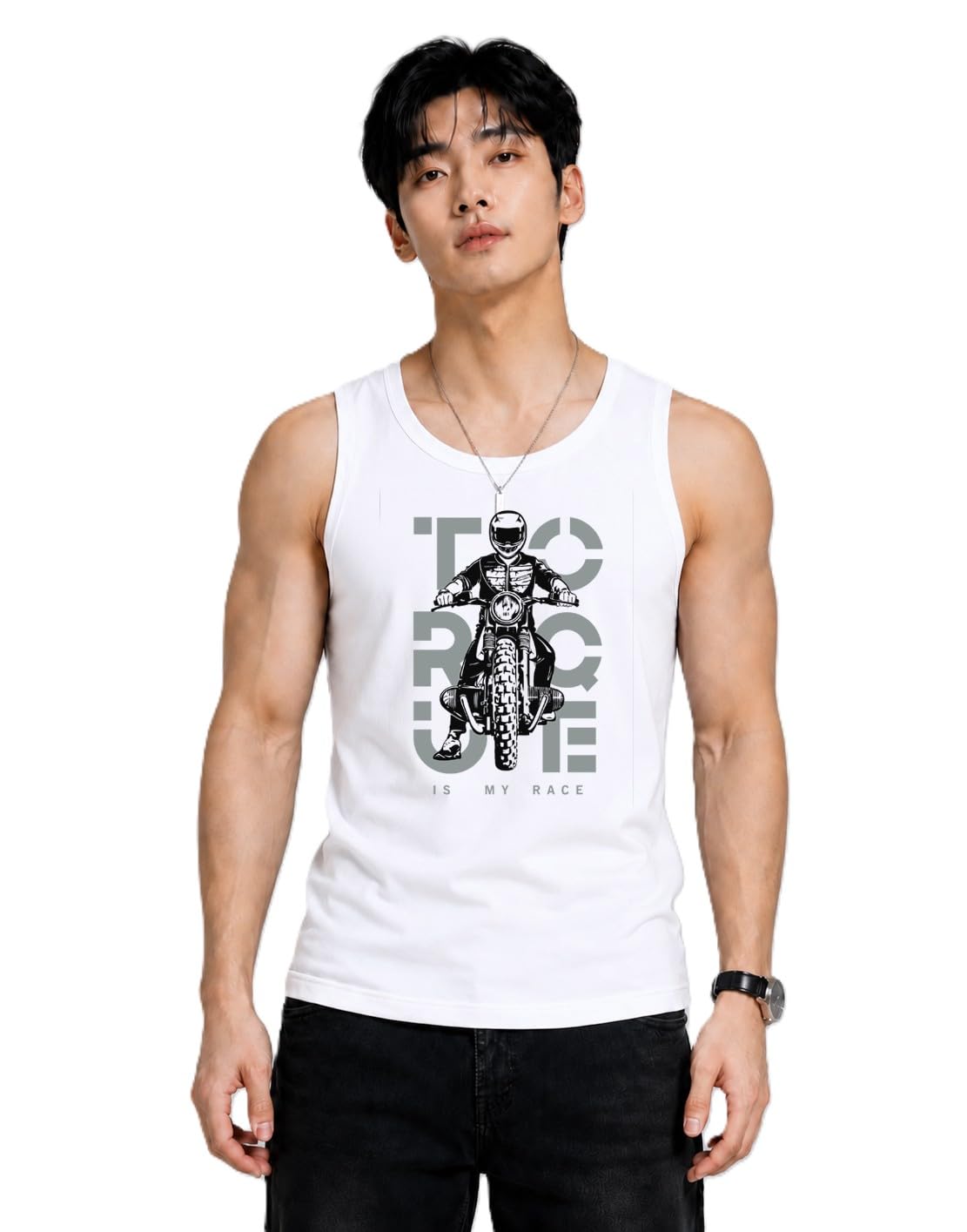 jugular Men's Pure Cotton Printed Regular Fit Sleeveless Vest, Scoop Neck, Classic Style-picture-26