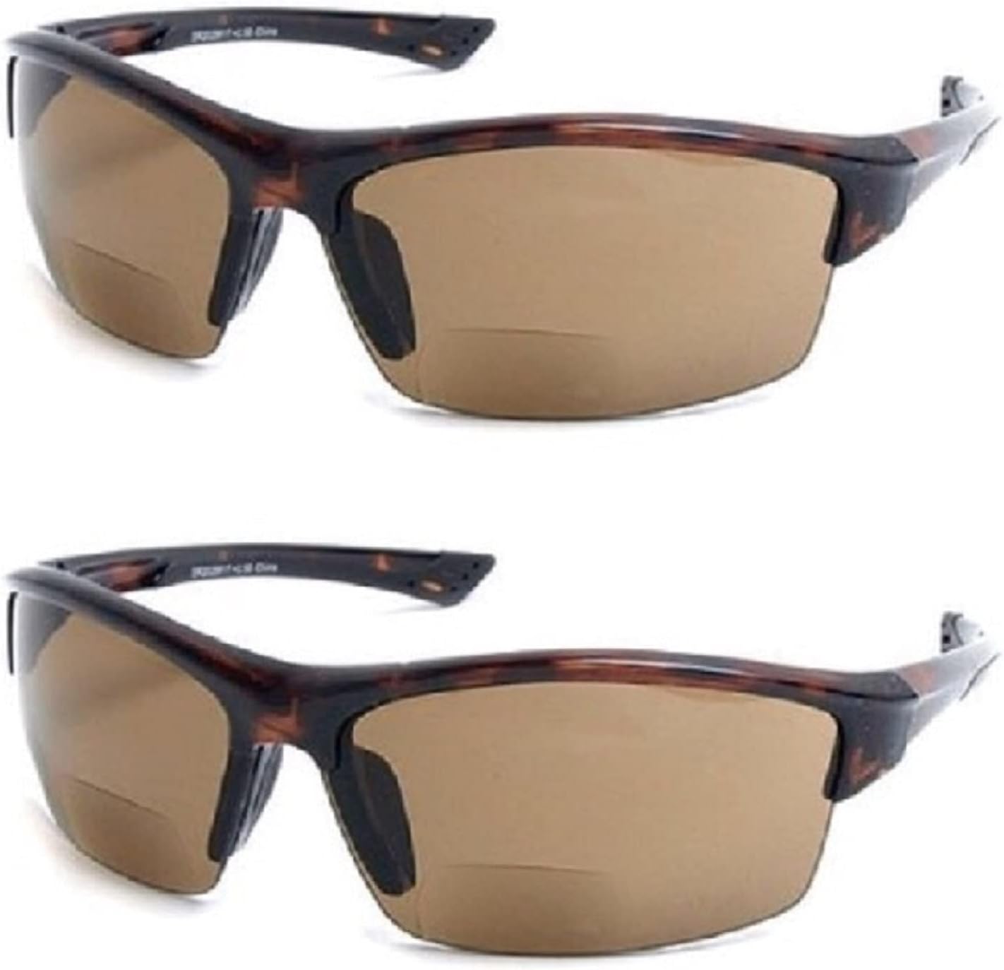 The Foster II Bifocal Reading Sunglasses Plastic Sport & Wrap-Around Sun Readers for Men and Women, ANSI Z87.1 Certified
