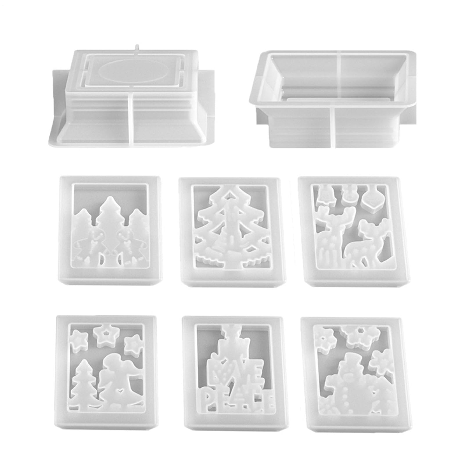 Moule pour porte-bougies en plâtre de Noël : démoulage facile et antiadhésif pour DIY