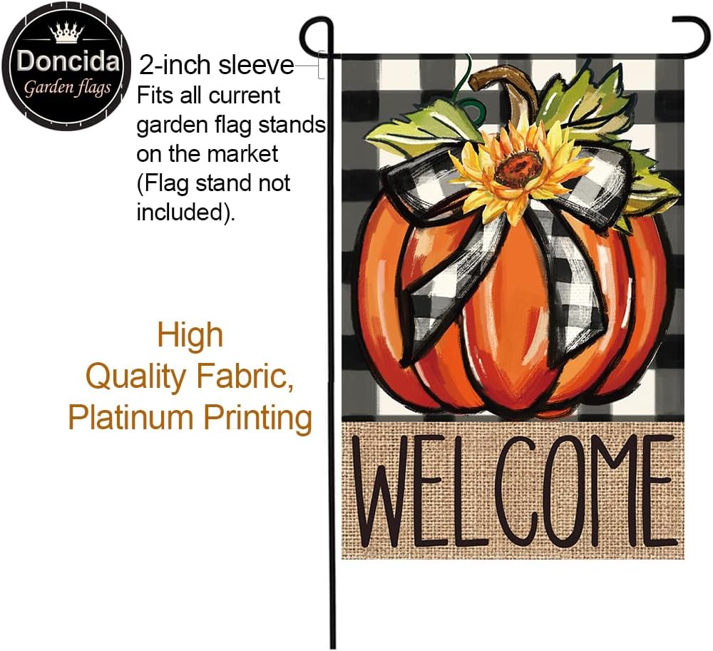 Doncida 20 Pack Seasonal Garden Flags Set Double Sided 12x18 Inch Small Yard Flags, Holiday Seasonal Garden Flag for Outside Decoration for All Year Round - Image 4