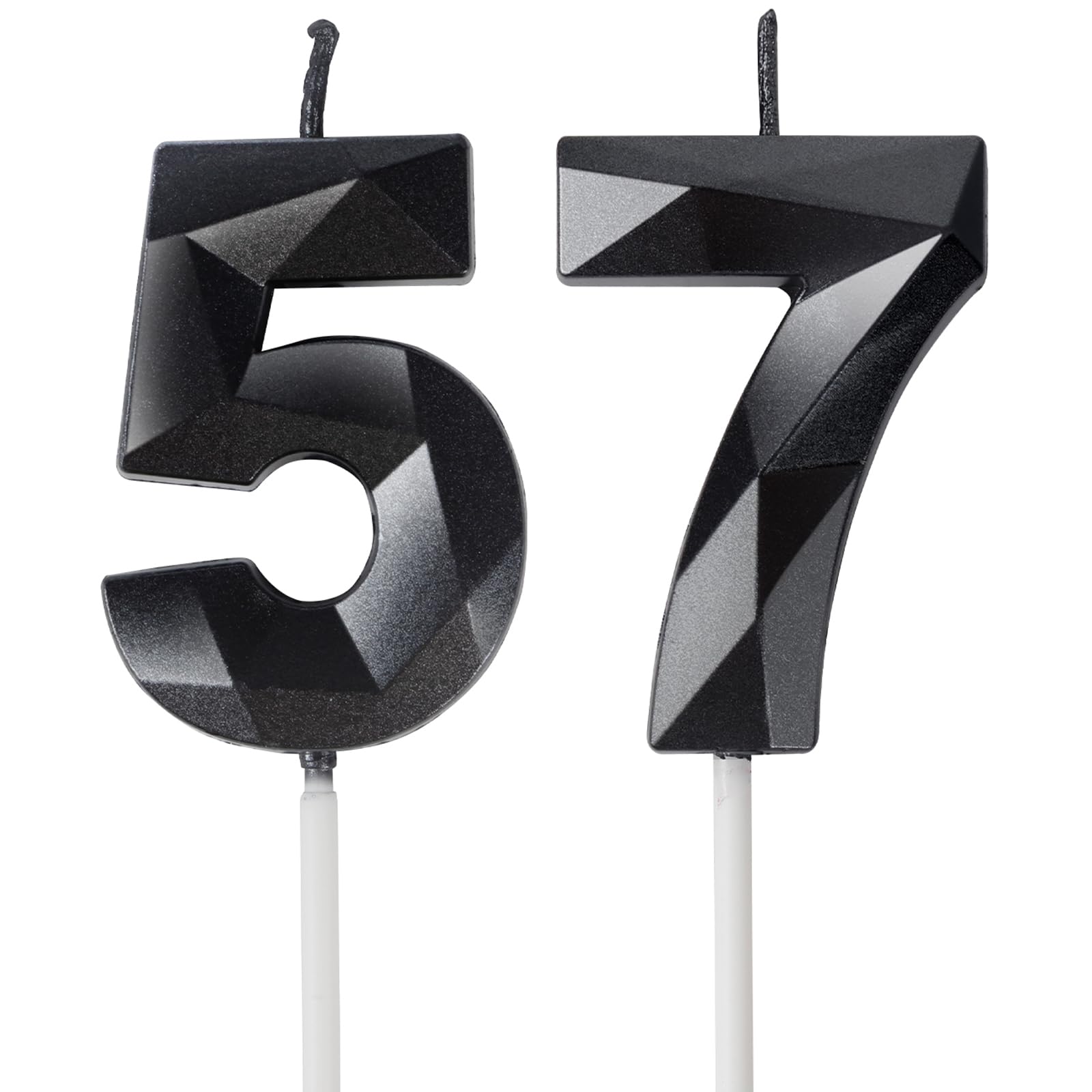 Yiran 50th Birthday Candles, Gold Number 50 Happy Birthday Candles, Cake Topper Decorations for Birthday Party, Wedding Anniversary Celebration Supply — view 140