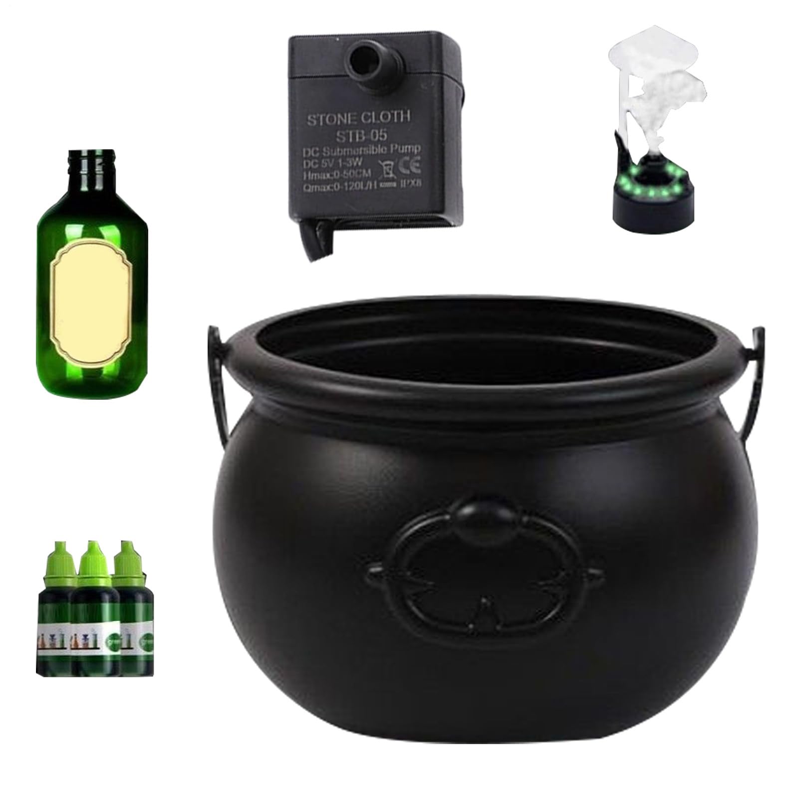 Cauldron Diffuser, Black Witch Pot With Bubbling Potion