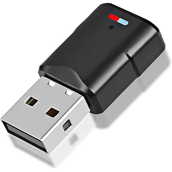 USB Bluetooth 5.3 Adapter for PS5/PS4/Switch/PC 3 Mbit/s Dongle Bluetooth Audio Receiver Transmitter with APTX Low Latency & Dual Link Driver-Free Plug & Play for Windows Macos Headphones Speaker
