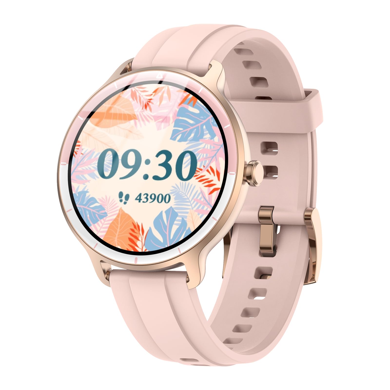 Smartwatch Damen Herren – 1.27" Smart Watch mit Bluetooth Anrufe, WhatsApp/App-Benachrichtigungen, Herzfrequenz, Schlafmonitor, 120+ Sportmodi, IP68 Wasserdicht – Fitnessuhr Kompatibel mit iOS Android