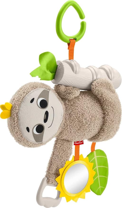 Fun Stroller Sloth, Take-Along Baby Toy 