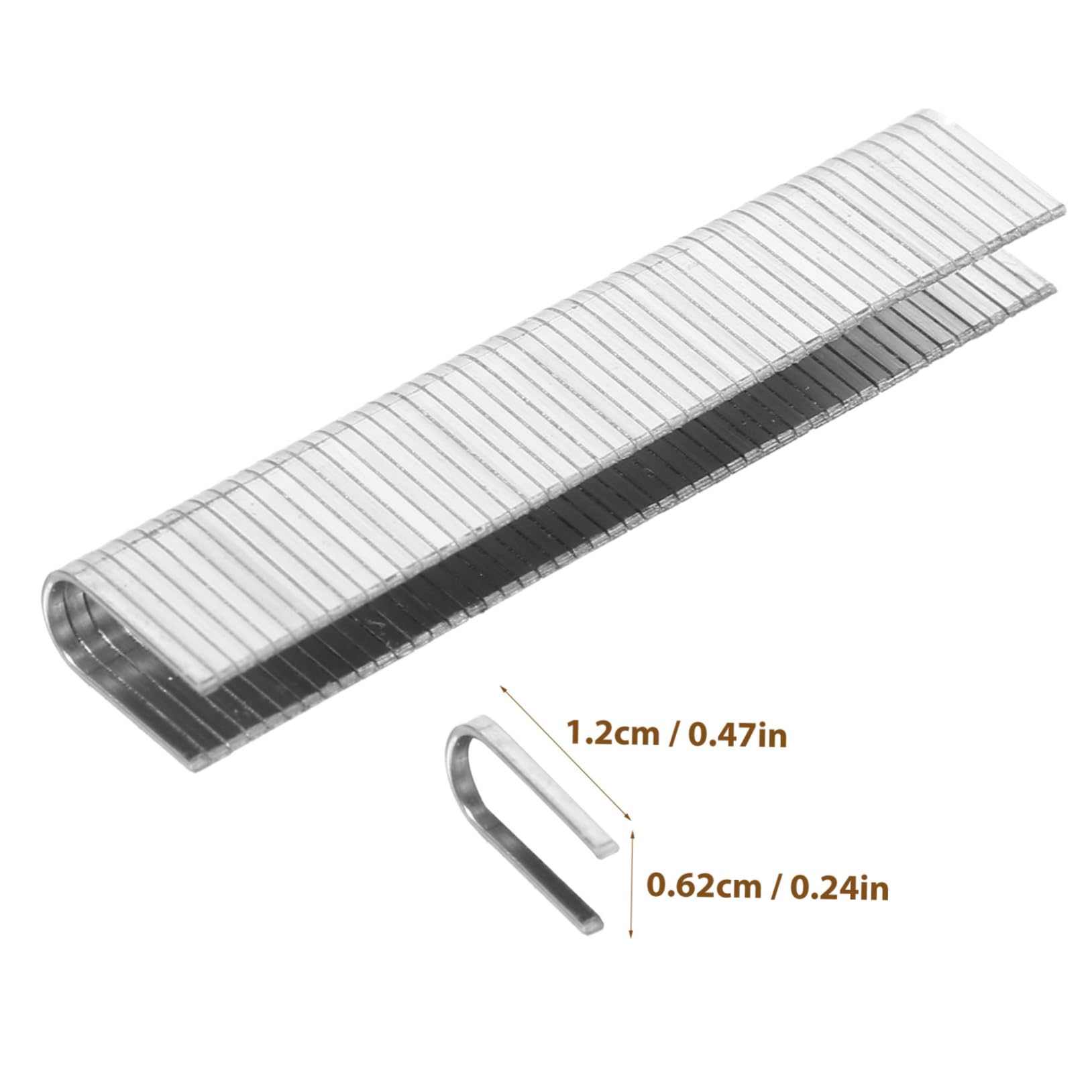 Mikikit Staple Staples 1000pcs Carbon Steel Narrow Crown Pneumatic u Shaped Nails for Woodworking Upholstery