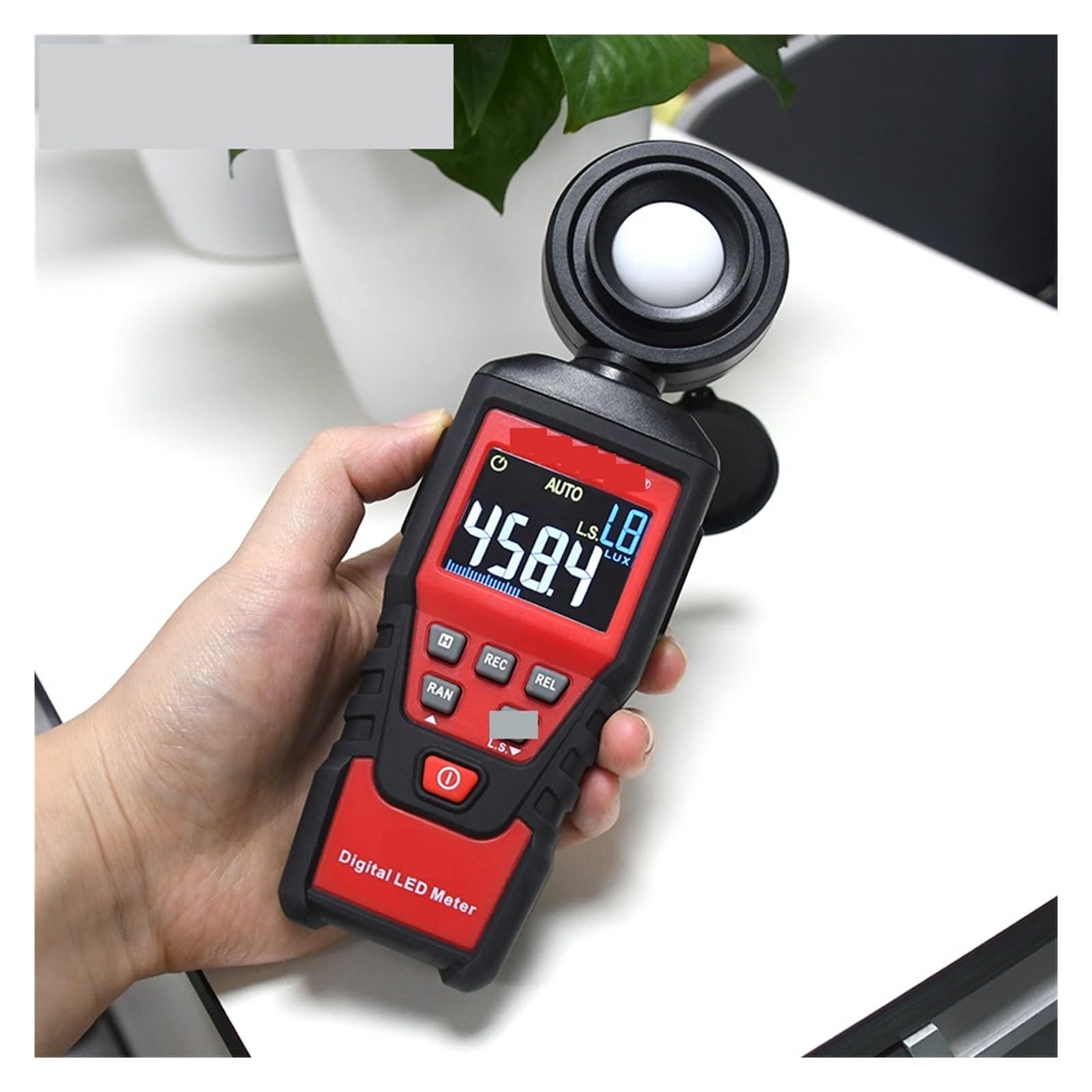 Luxómetro, Medidor De Luz, Fotómetro, Luxómetro, Medidor De Lux Profesional, Prueba LED Digital, Iluminómetro De Alta Precisión, Pantalla LCD Retroiluminada