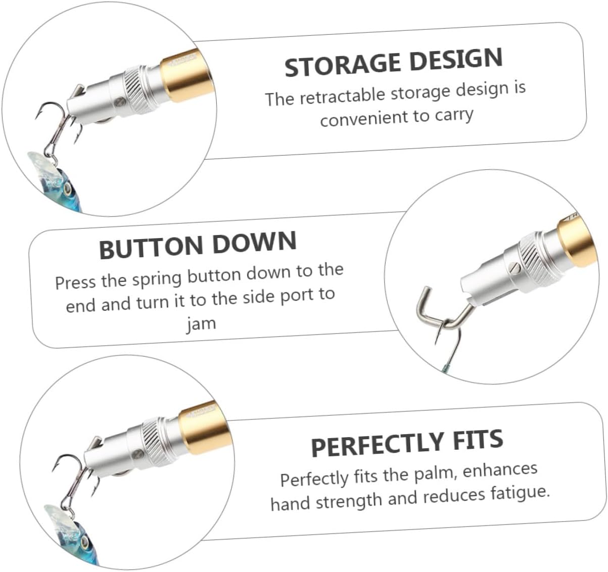 Fish Hook Remover Tool Portable Aluminum Alloy Hook Extractor T-Shaped Handle for Decoupling for Fishing Enthusiasts