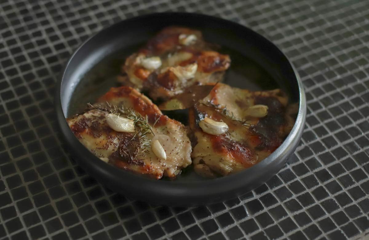 Ovject O-EBL30-MGY Camping Outdoor Dish, Deep Plate, Large Bowl, Plate, Enamel, Heat Resistant, Oven, Can Be Burned Directly, 11.8 inches (30 cm), Matte Gray