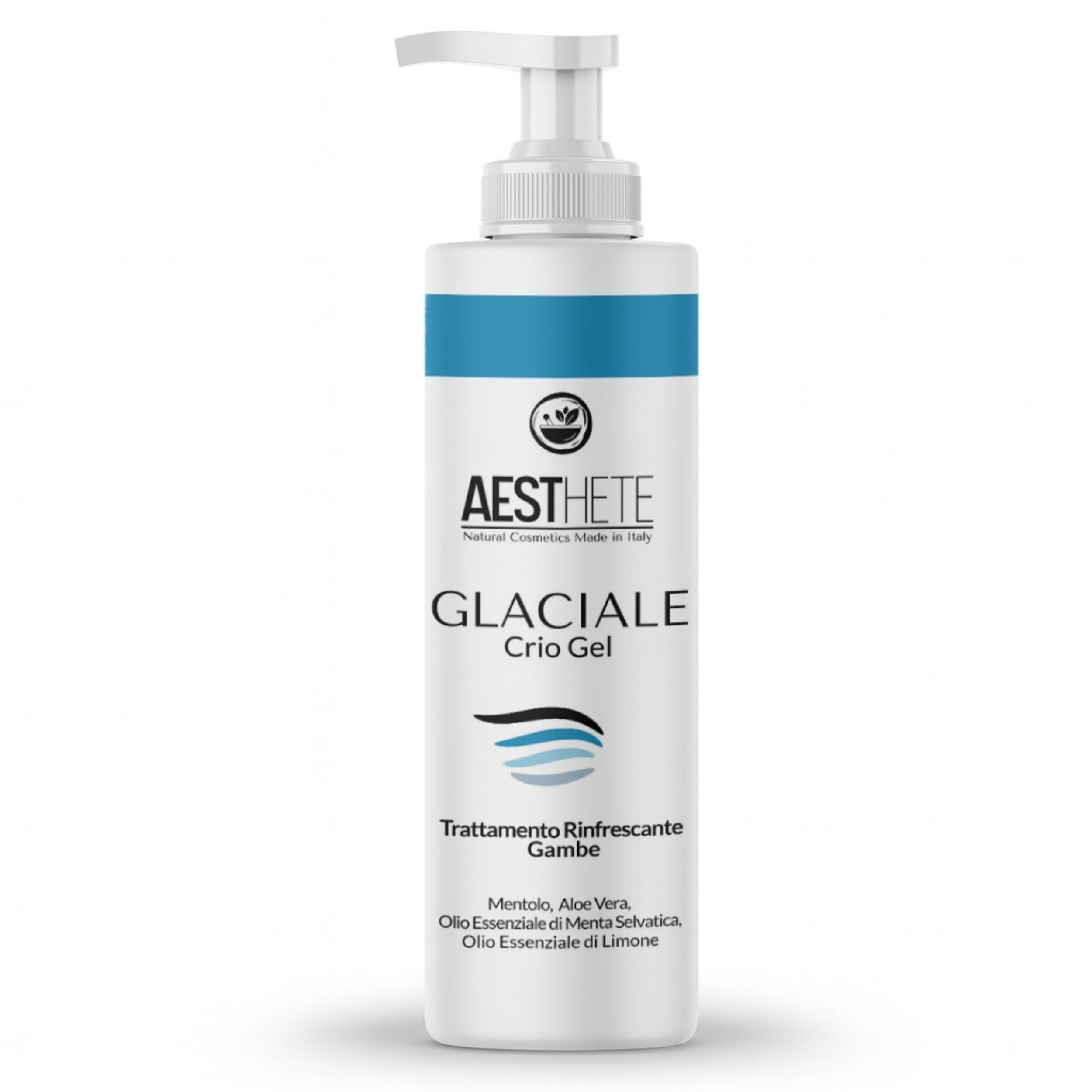 Crema Gambe Effetto Freddo Glaciale – Crio Gel Bio – Freschezza Intensa e Prolungata per Gambe Stanche, Gonfie e Pesanti Vene Varicose e Capillari Rotti – Tonificante e Defaticante Estivo 250ml