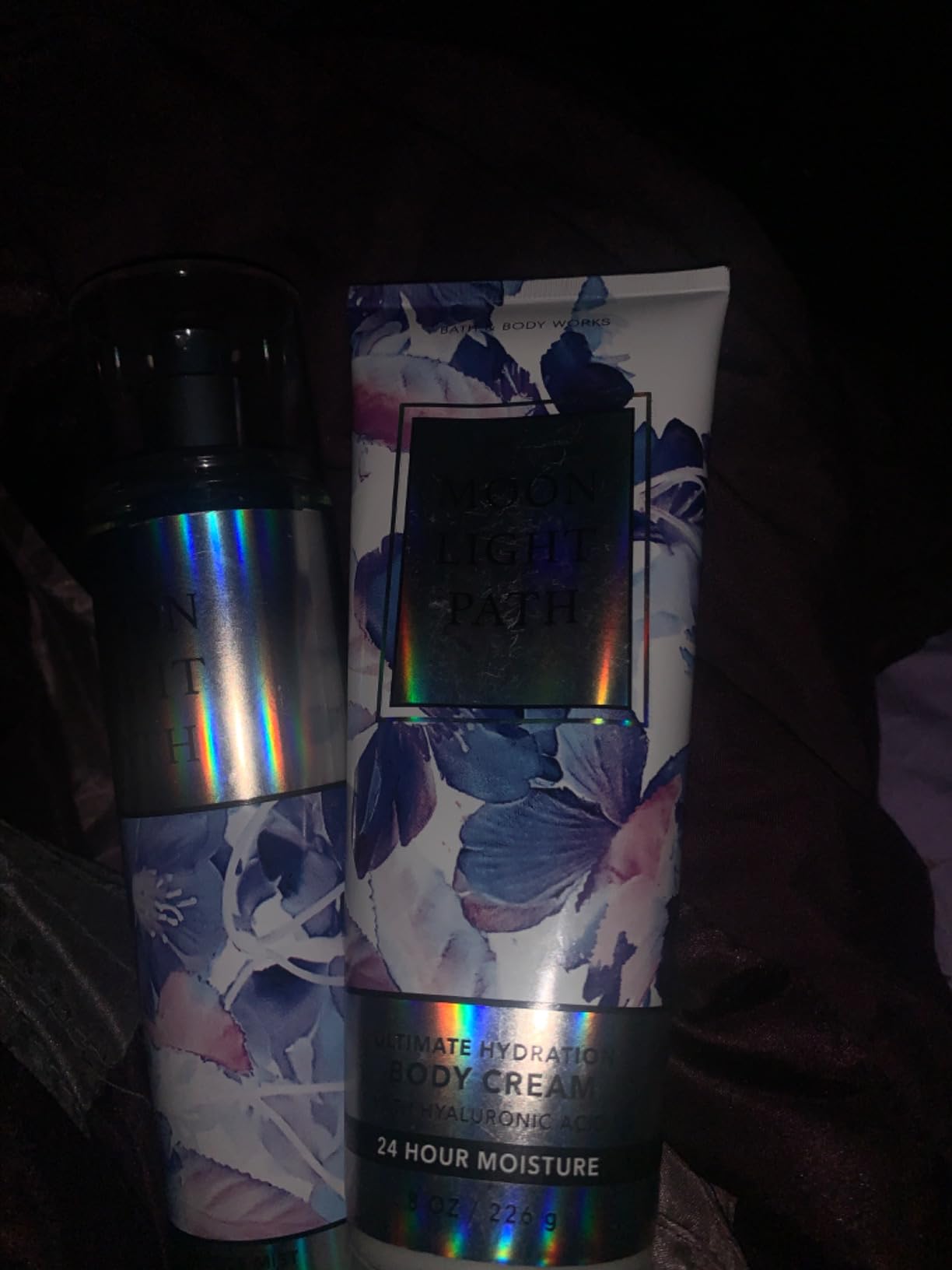 Bath & Body Works - Signature Collection - Moonlight Path - Fine Fragrance Mist 8 Fl Oz & Triple Moisture Body Cream 8 Fl Oz