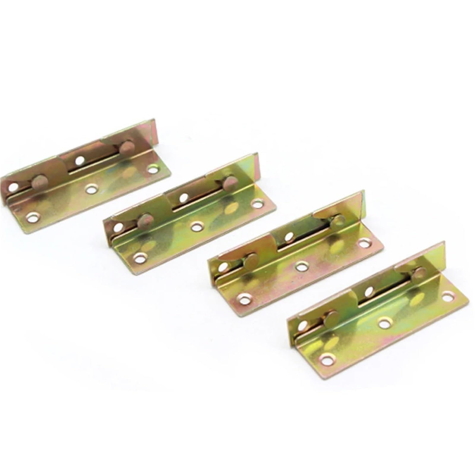 Huwoyg One Color 4Pcs Bed Rail Bracket Hinge Equipment Heavy Duty Fittings Wooden Hook Replacement Wood Attachment For Beds