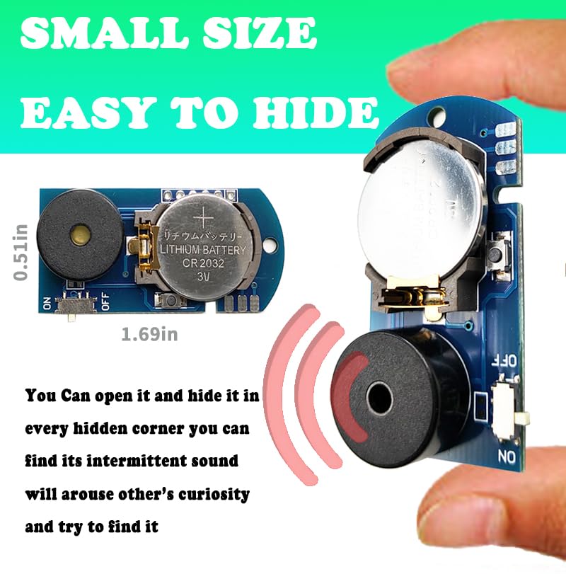 UZCIBU Funny Cricket Noise Maker (3 Pack), Hidden Cricket Chirps, Tiny Noise Prank, Boring Sound, Gag Gift for Family, Office, School, Party