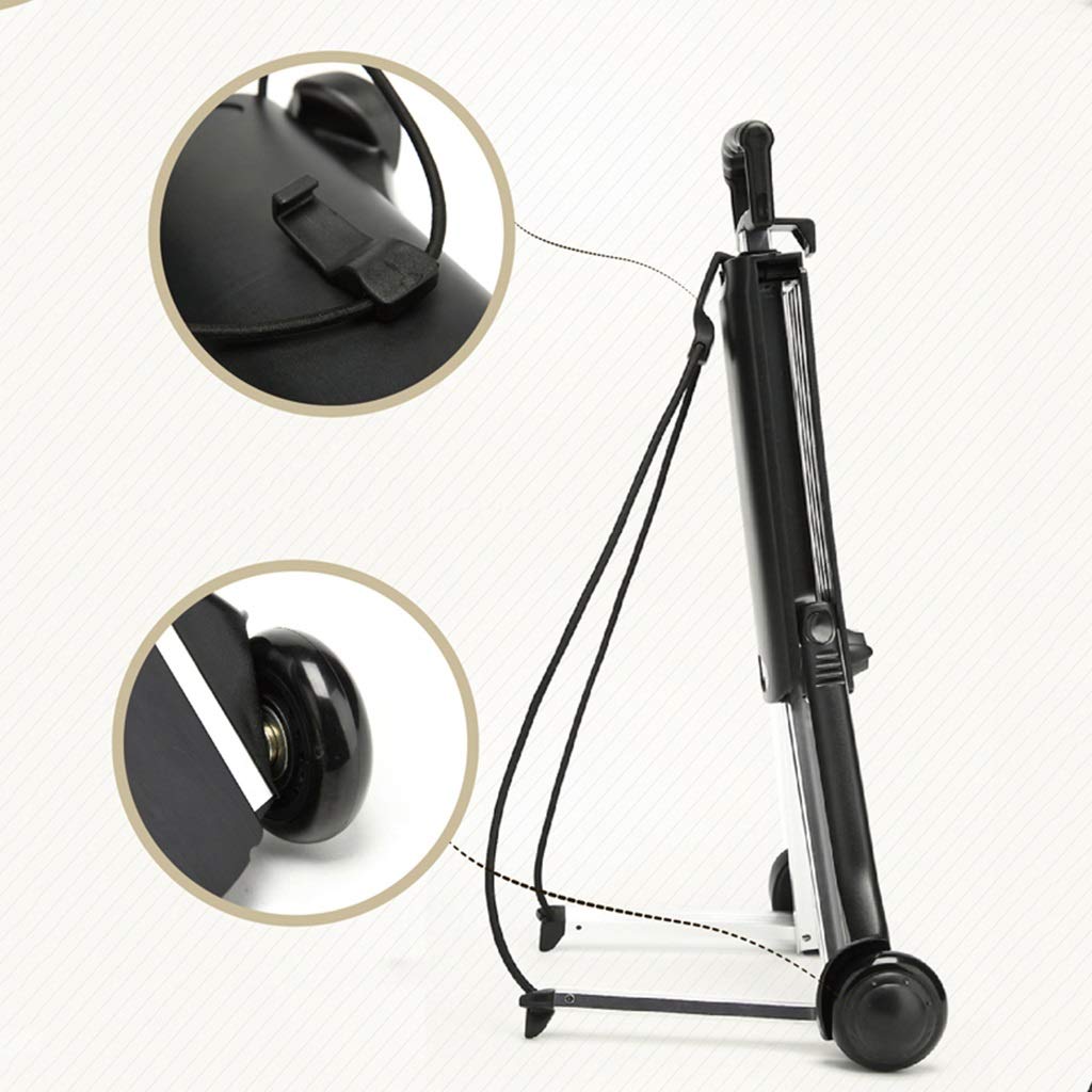 Carrellino Portabiancheria Portatile Pieghevole, Compatto e Leggero con Rotelle, Carrello per la Spesa, Carrello a Mano e Carrello con 2 Ruote per Bagagli, Viaggi, Traslochi, Shopping, Uso in Ufficio