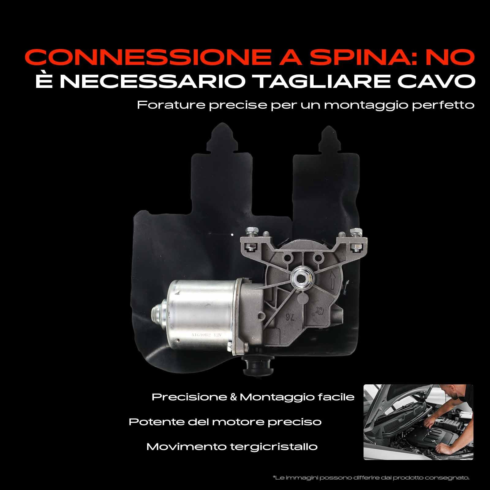 Frankberg Motore Tergicristallo Compatibile con 169 1.2 1.1 1.2 4x4 1.2 Natural Power 1.3 D MultiJet 1.3 JTD MultiJet 4x4 1.4 Natural Power 1.4 1.3 D MultiJet 4x4 1.2 LPG 2003-2013 T511GM,77362587