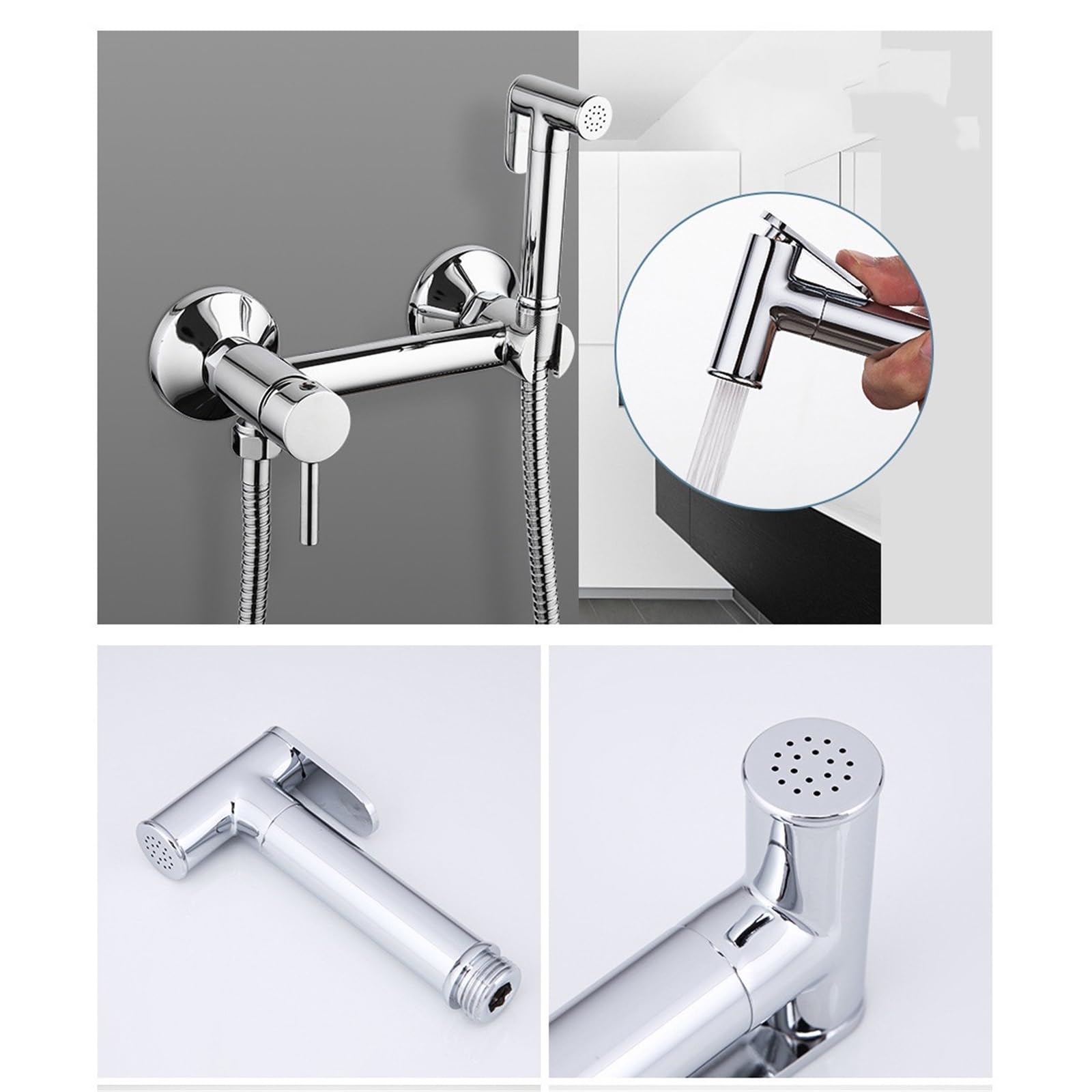 Rubinetto bidet in ottone con miscelatore caldo/freddo