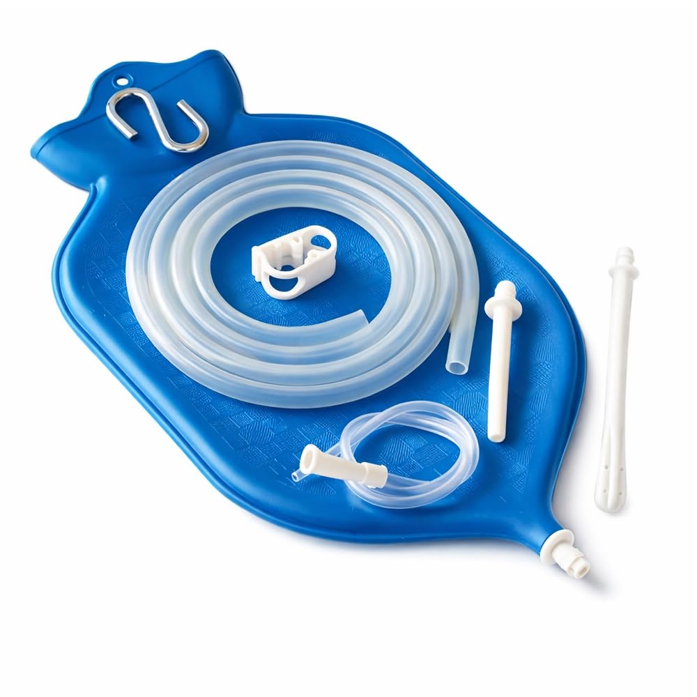 HealthAndYoga NaturoFlo Enema Bag Kit Blue