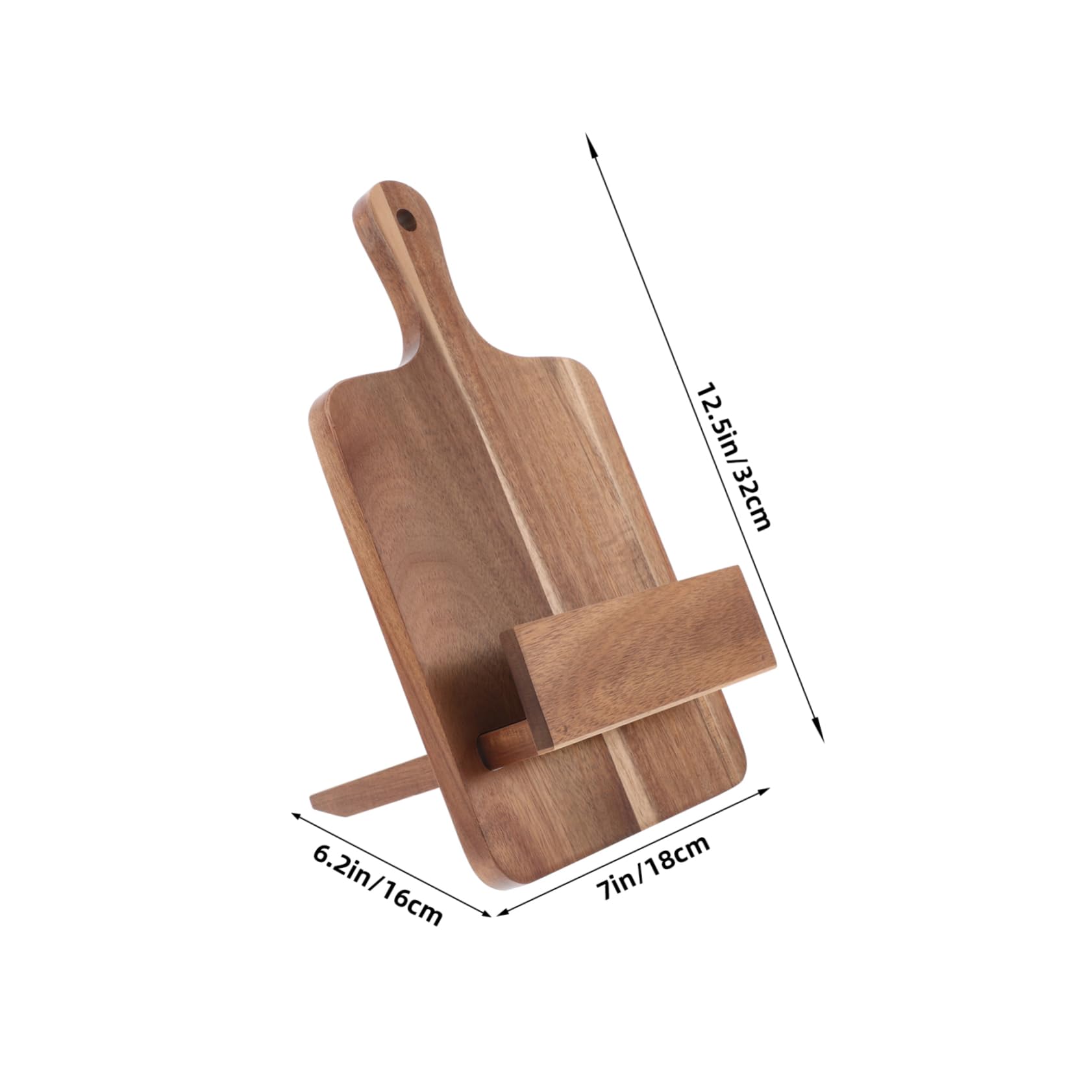 ABOOFAN Wooden Recipe Stand for Kitchen Wall Mount Decor Modern Cookbook Holder Stand for Dining Room