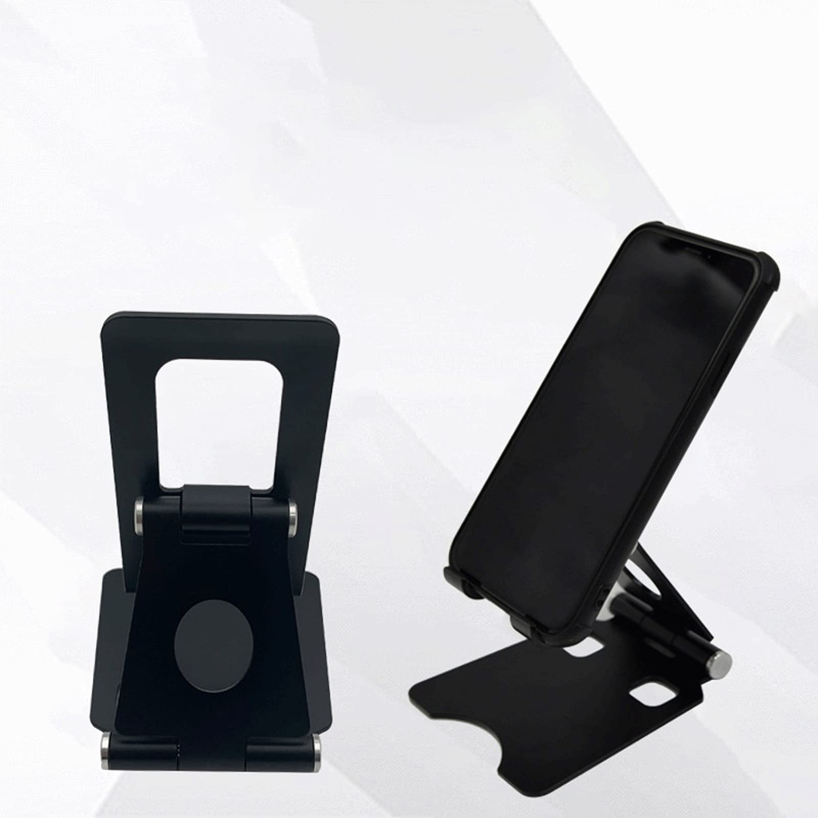 XIANGFASJZ Soporte Movil Soporte de teléfono móvil con Soporte de Metal de Escritorio Doble Plegable