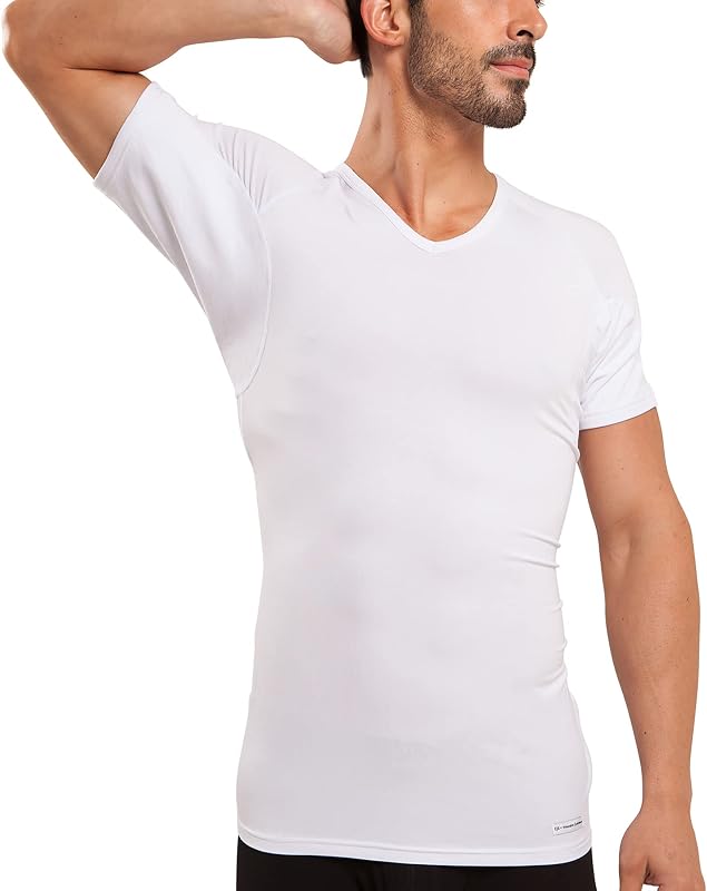 Ejis Camiseta Masculina de Micro Modal com Gola V