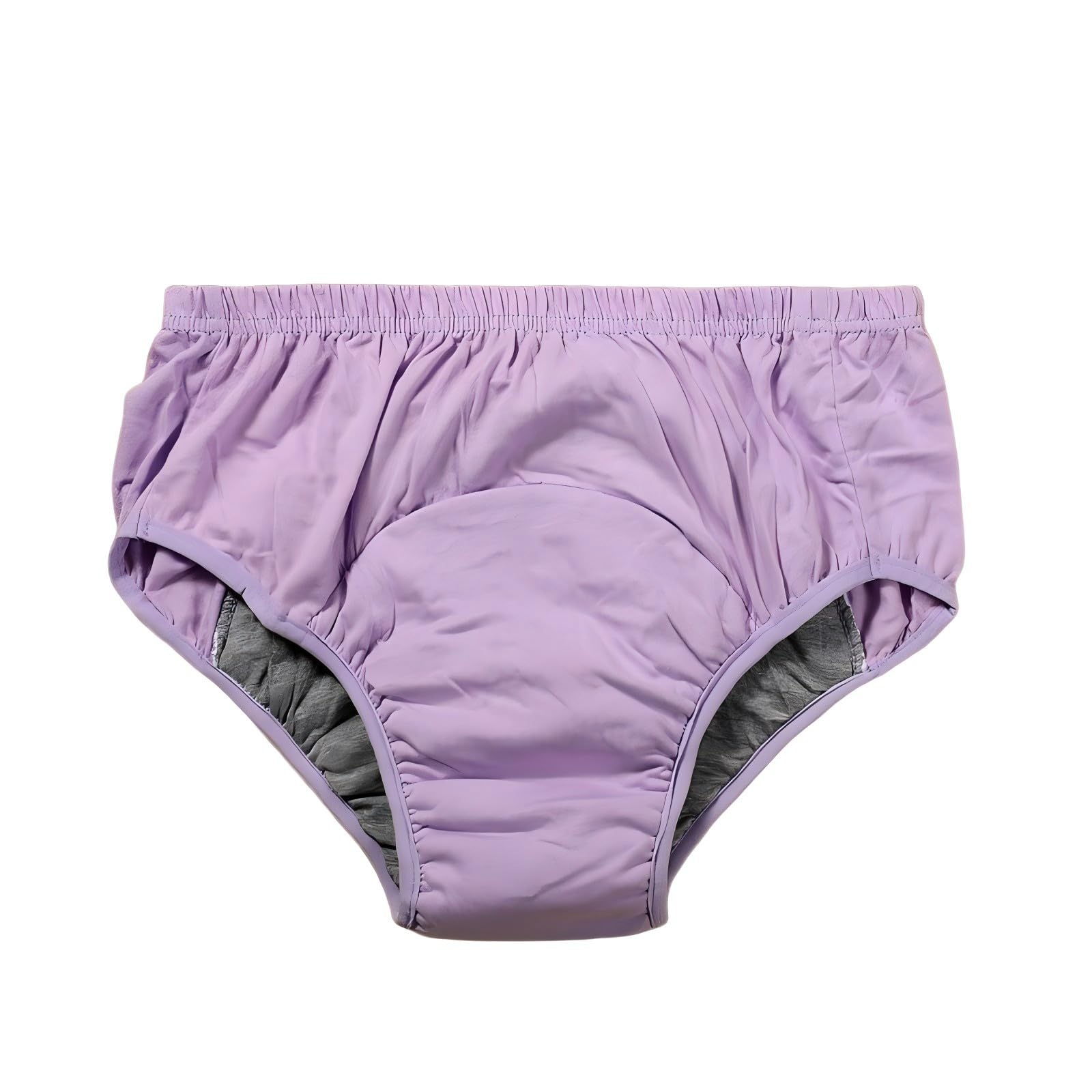 4pcs Incontinencia Pant Mujer, Rreutilizable Pantalones de Pañal con Incontinencia Discapacitadas 100% Algodón Lavable para Discapacitadas, Posparto,Púrpura,XXL