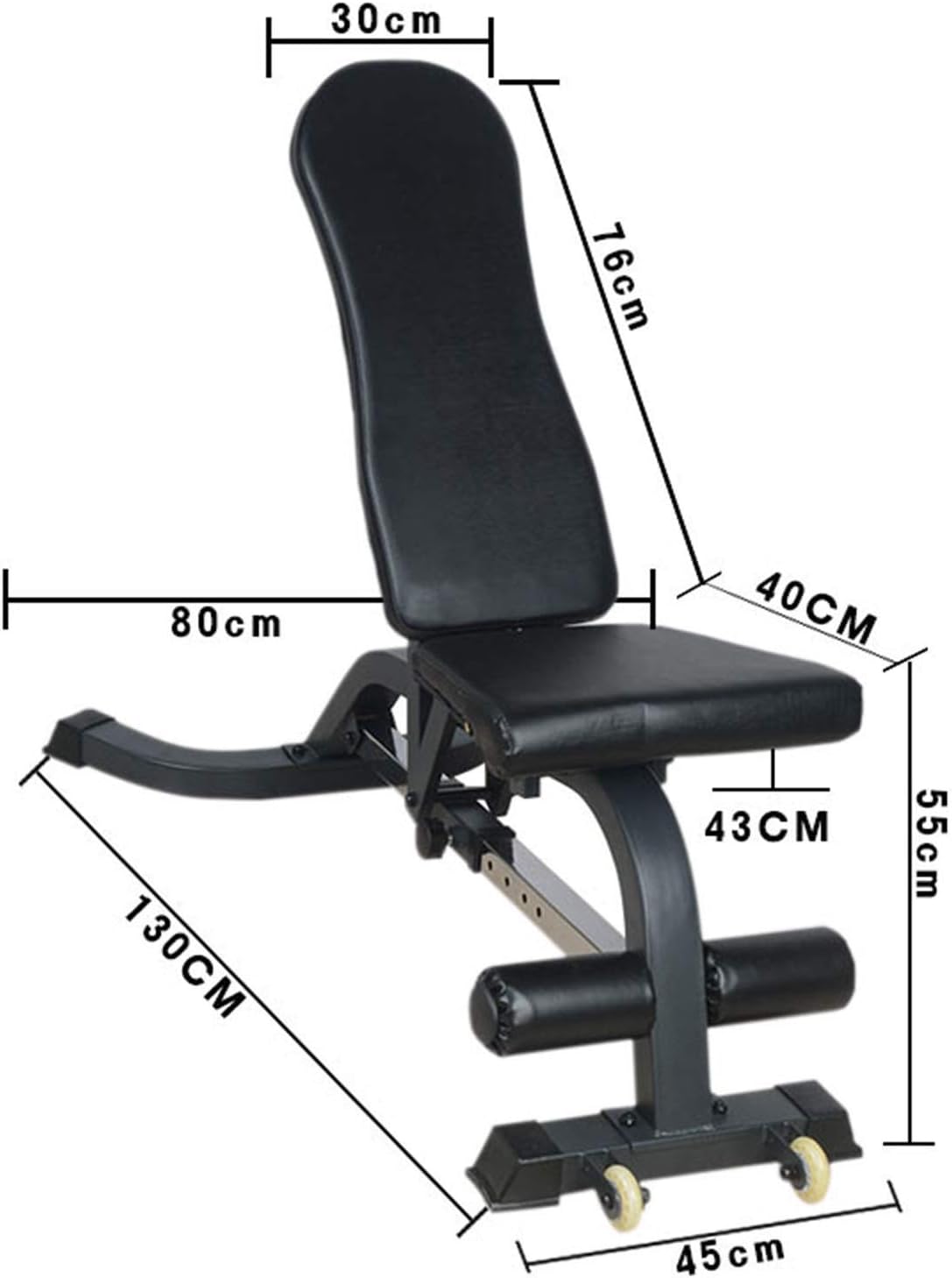 Weight Bench Adjustable Weight Bench Multiple Levels Of Incline Heavy-duty Frame for Full Body Workout