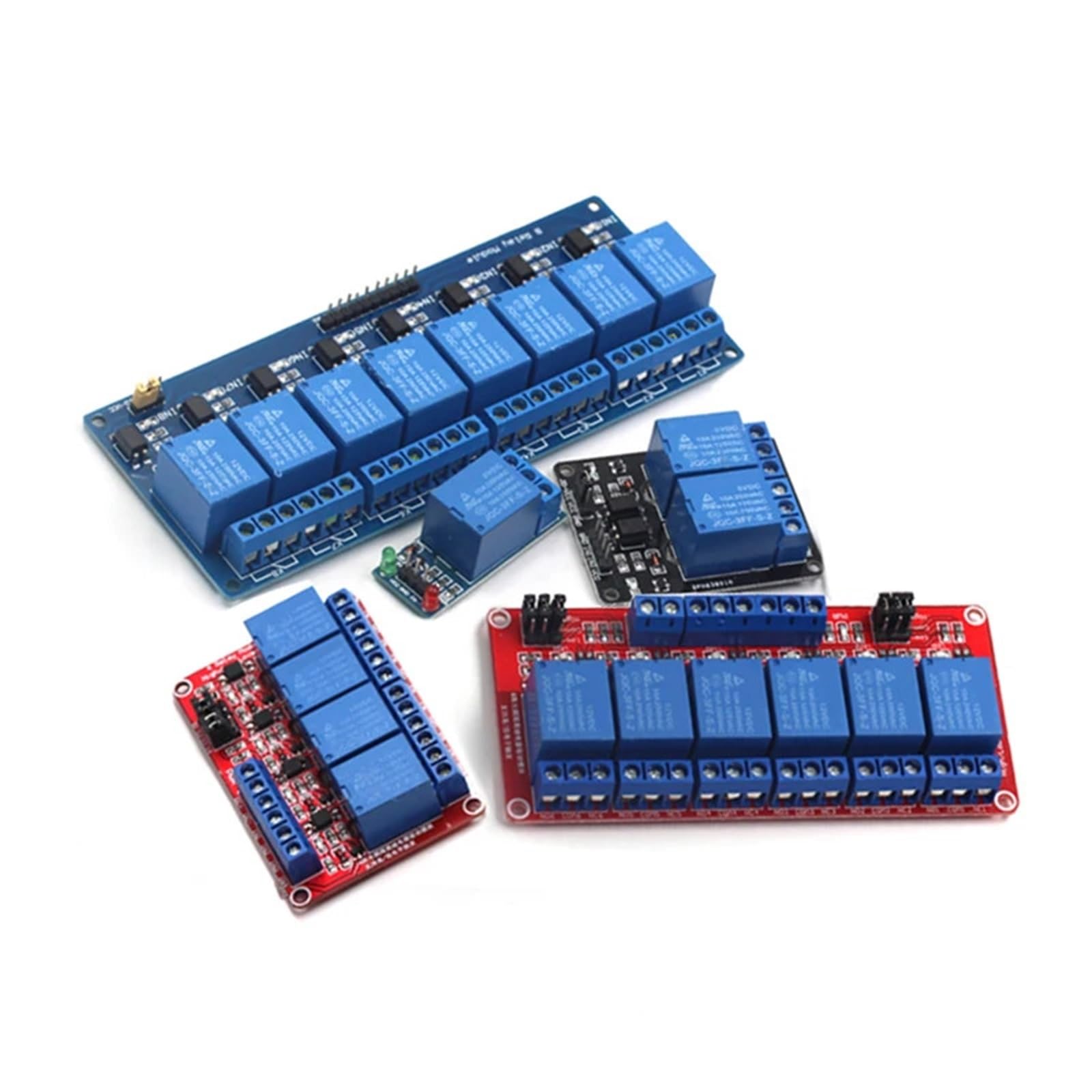 High/Low-Level-Trigger-Relaismodul, 1/2/4/6/8 Kanal, 5 V, 12 V, 24 V, intelligentes Heimsteuermodul, mit Optokoppler-Isolationsausgang(1 Channel 3.3V red)