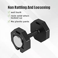 Vista 5 de Adjustable Dumbbell Weight Plates, Each 5lb Durable Versatile