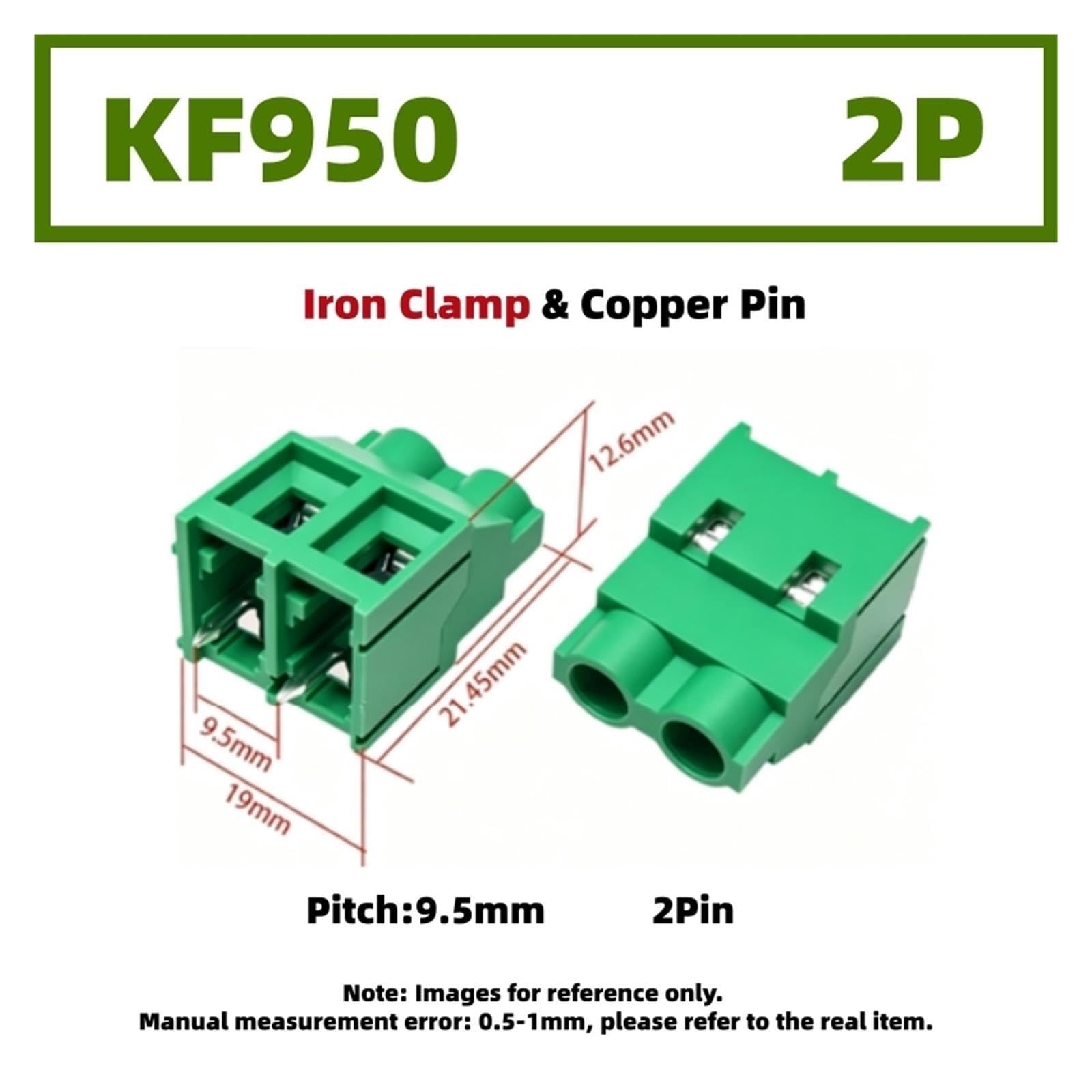 Morsettiera a vite 2P 3P 300V 30A