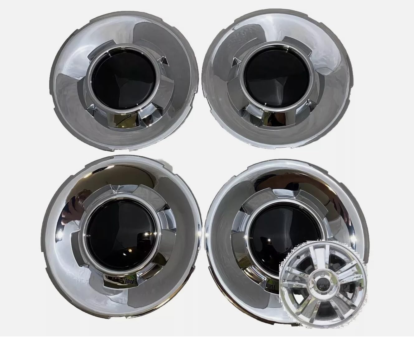 4pcs for Chevy Silverado Tahoe Suburban Avalanche Wheel Center Caps 2009-2014#9597347#19431543 OEM