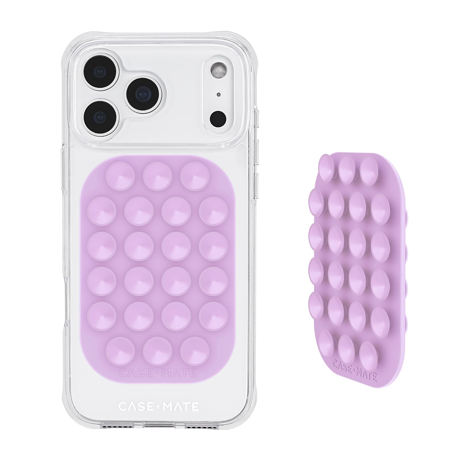 Case-Mate Double-Sided Suction Cup Phone Mount -Sticky Phone Grip -Lavender