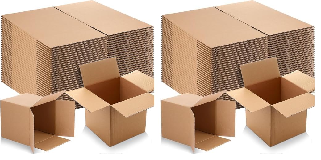 AL FAKHAMA [24 PACK] E-commerce Box Mailers,Boxes Mailer For Small Business, 20x20x20 CM (8x8x8 In Inches) Corrugated 3 PLY Sturdy Shipping Boxes, Small Cardboard Moving Boxes,Bulk Boxes -12 Count