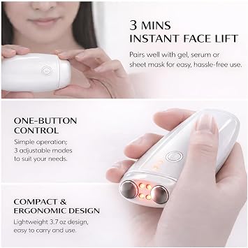 Aphrona Galvanic Spa - Facial Toning Device - Micro-Current Gua Sha face Tone Device - Skin Firming - FDA Cleared Facial Massager