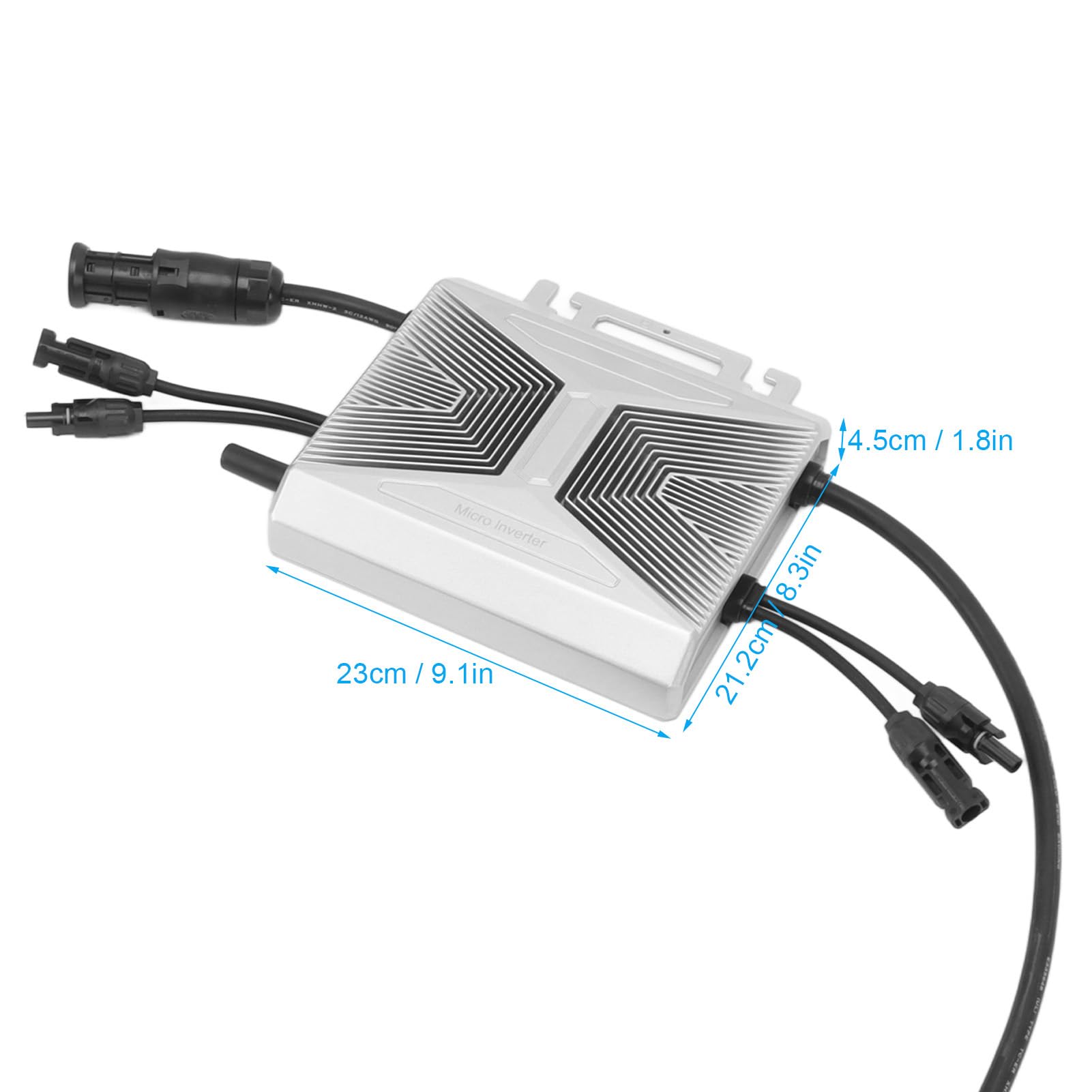 Tyenaza Solar-Wechselrichter, 800 W MPPT-Haushalts-Mikro-Photovoltaik-Wechselrichter Für Grid-Tie-System, IP67, Wasserdicht, 230 V