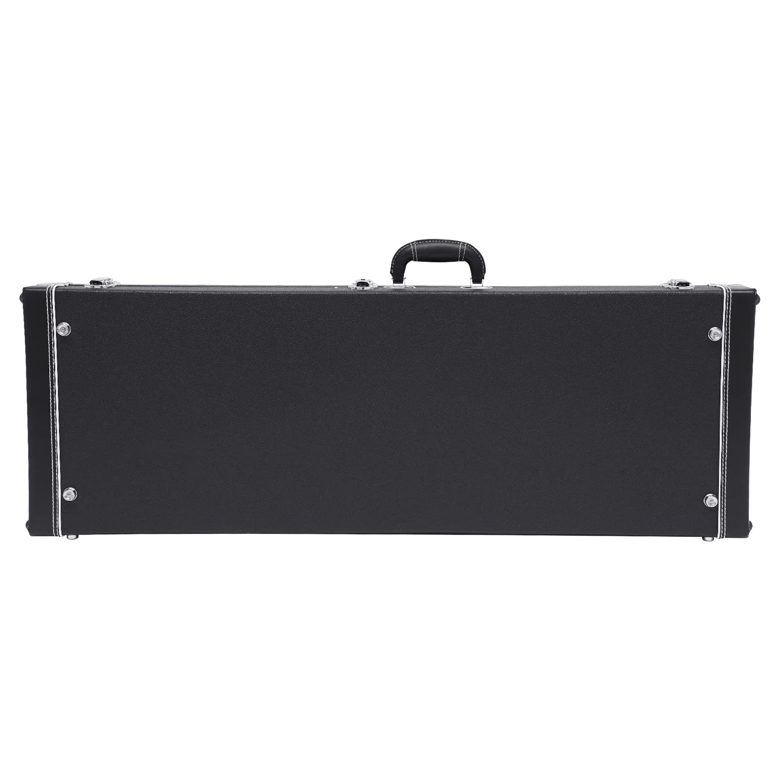 Custodia rigida per chitarra elettrica, pieghevole, rettangolare, in legno, con serratura e manico per chiavi, fodera morbida, ideale per la maggior parte delle chitarre elettriche, 105 x 36 x 11 cm