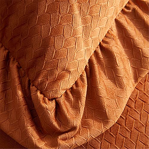 Coussin canapé daim velours 60x60 cm rétro avec volant pour décoration salon - 6