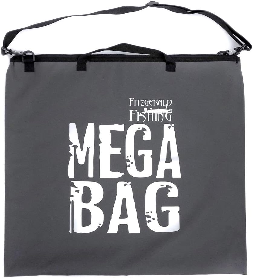 Fitzgerald Fishing Tournament Weigh in Fish Bag - Heavy Duty Fish Bags That Transport Fish Safely, are Leak and Rip Resistant, Include Zipper Closure - Mega Bag Logo