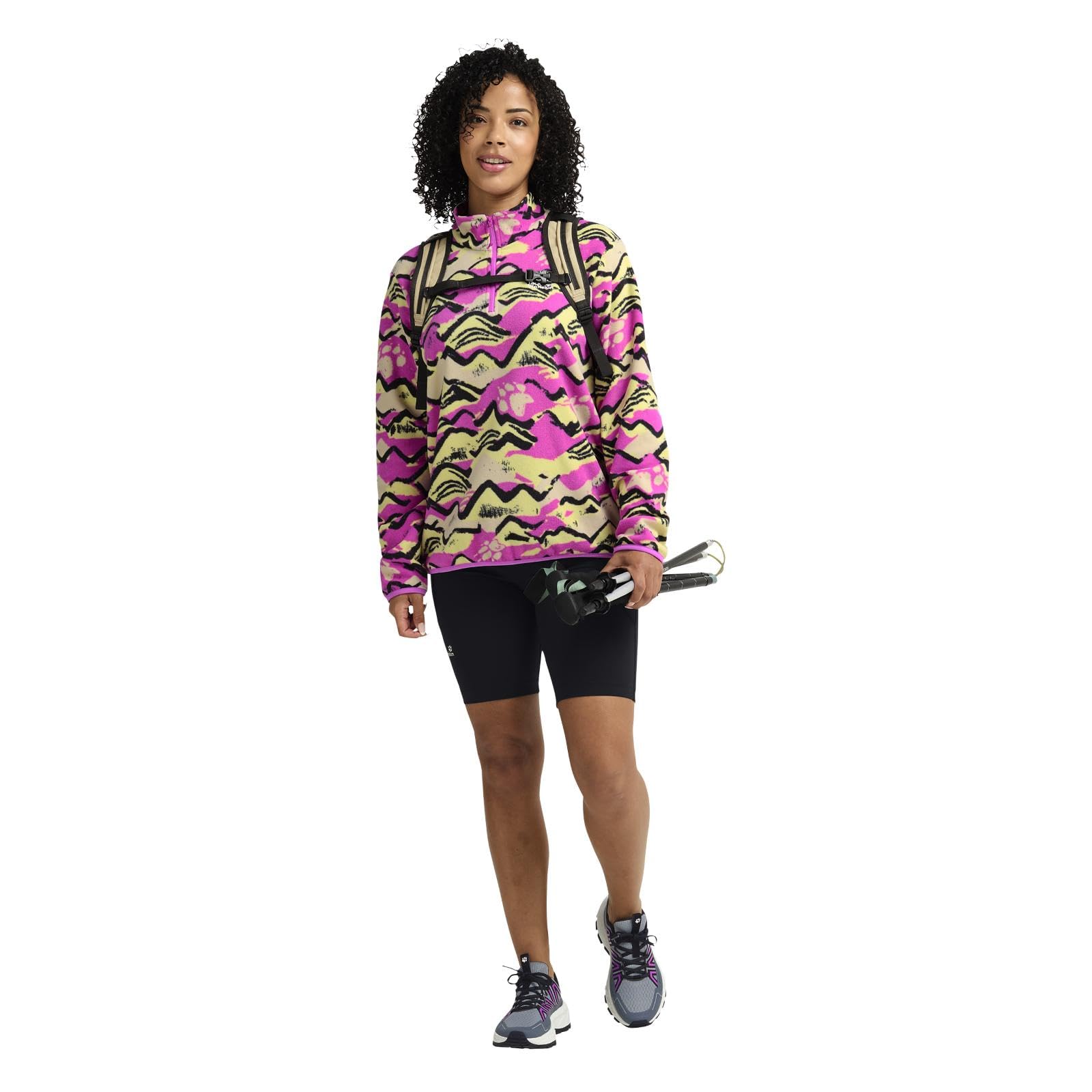 Jack Wolfskin Paw Era 100 Damen-Fleece halber Reißverschluss